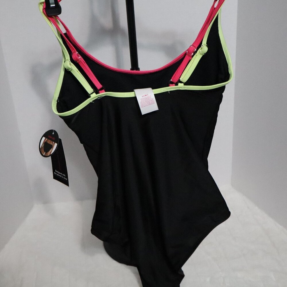 No Boundaries Womens 1 Piece Swimsuit (Rich Black)
